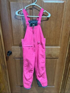 Arctix Hot Pink Kids Snow Bib Overalls with Adjustable Straps